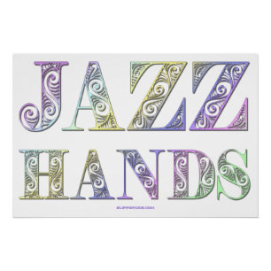 Pôster Jazz Mãos de SlipperyJoe dança musicais da Broadwa