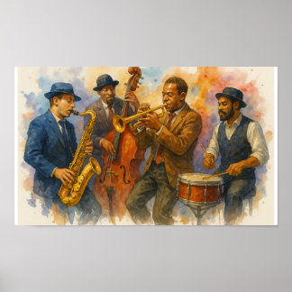 Poster Jazz Muscians