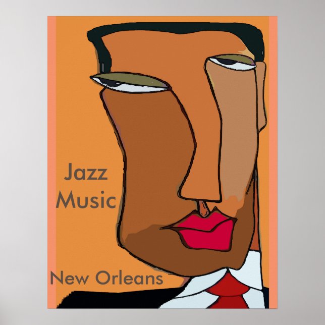 Pôster Jazz Music New Orleans 2017, alterar texto (Frente)