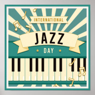 Poster Jazz Piano Music Illustration Musical notes