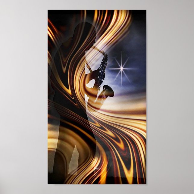 Poster Jazz Silhouette Lpv.5 (Frente)