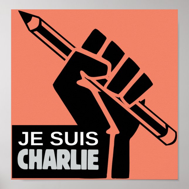 Pôster Je suis Charlie (Frente)