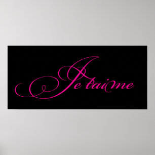 Pôster Je taime Poster/Print