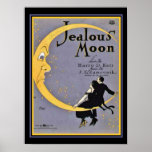 Pôster "Jealous Moon" Art Deco Sheet Music Cobrir 12 x 16<br><div class="desc">Adicione uma abertura de Deco ao seu Decor com esta música de Cobrir de Folha de Arte - Lua Ciuosa</div>