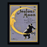 Pôster "Jealous Moon" Art Deco Sheet Music Cobrir 12 x 16<br><div class="desc">Adicione uma abertura de Deco ao seu Decor com esta música de Cobrir de Folha de Arte - Lua Ciuosa</div>
