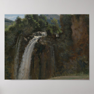 Poster Jean-Baptiste-Camille Corot - Cascata em Terni