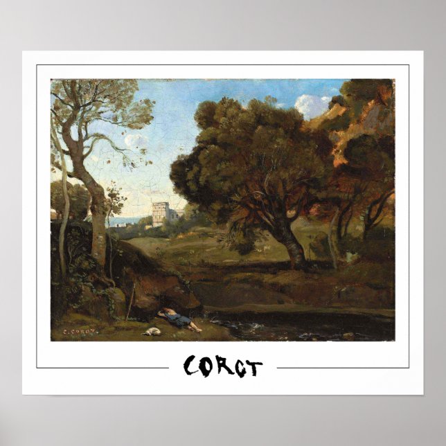 Poster Jean-Baptiste-Camille Corot Zedign Cartaz de Arte  (Frente)