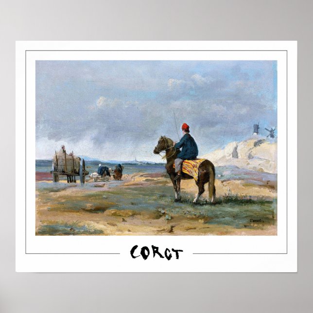 Poster Jean-Baptiste-Camille Corot Zedign Cartaz de Arte  (Frente)