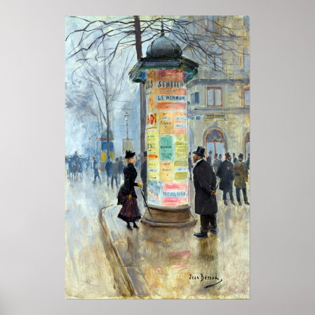Poster Jean Béraud Parisiense Street Scene (Frente)