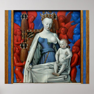 Poster Jean Fouquet - Lactentes de Madonna