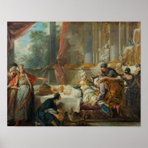 Poster Jean-Francois de Troy - A condenação de Aman