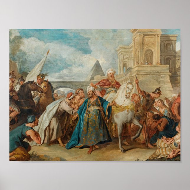 Poster Jean-Francois de Troy - O Triunfo de Mordecai (Frente)
