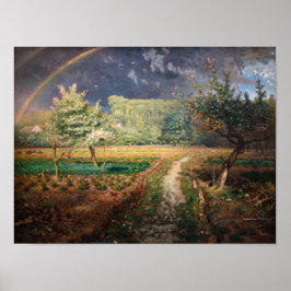 Poster Jean-Francois Millet - Primavera em Barbizon