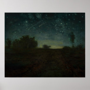 Poster Jean-Francois Millet - Starry Night