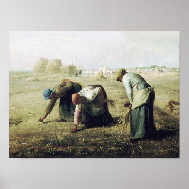 Poster Jean François Millet, The Gleaners (Frente)