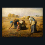 Poster Jean-Francois Millet - The Gleaners<br><div class="desc">Os Gleaners / Les Glaneuses - Jean-Francois Millet,  Oil on Canvas,  1857</div>