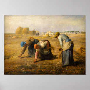 Poster Jean-Francois Millet - The Gleaners