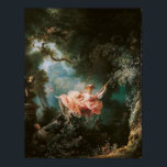 Pôster Jean-Honor Fragonard The Swing<br><div class="desc">Uma pintura icônica de uma jovem elegante em um balanço como pintado por Jean-Honor Fragonard.</div>
