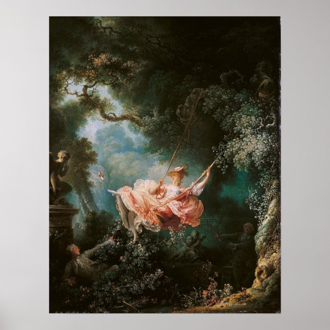 Pôster Jean-Honor Fragonard The Swing (Frente)
