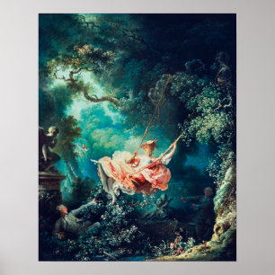 Poster Jean-Honore Fragonard: O balanço