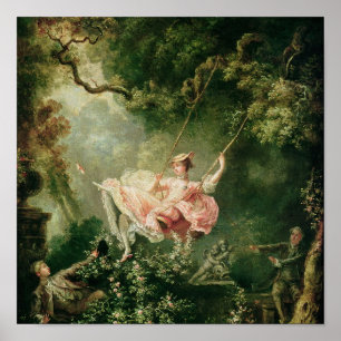 Poster Jean-Honore Fragonard - The Swing