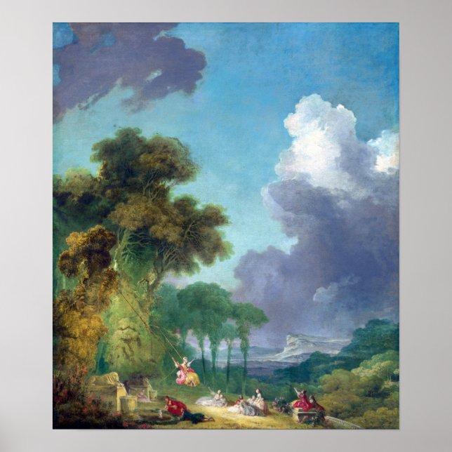 Poster Jean-Honoré Fragonard The Swing (Frente)