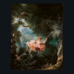Pôster Jean-Honoré Fragonard's The Swing<br><div class="desc">The Swing,  também conhecido como The Happy Acidents of the Swing,  cerca de 1767. Jean-Honoré Fragonard (5 de abril de 1732 - 22 de agosto de 1806) era um pintor e imprimor francês cujo falecido modo Rococo se distinguia por facilidades,  exuberância e hedonismo notáveis.</div>