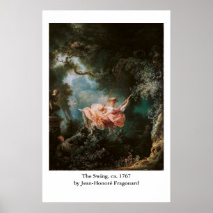 Poster Jean-Honoré Fragonard's The Swing