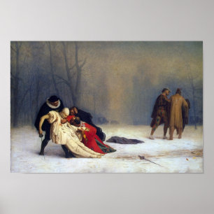 PÔSTER JEAN LEON GEROME-DUEL DEPOIS DE MASCARADA-IMPRESS