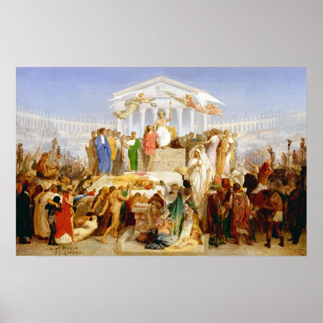 Poster Jean-Léon Gérôme The Age of Augustus (Frente)