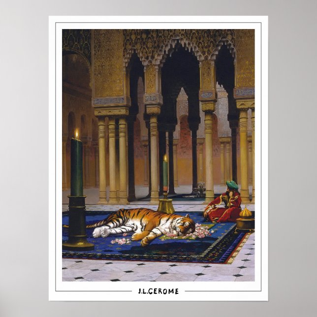 Poster Jean-Léon Gérôme Zedign Cartaz de Arte #28 (Frente)