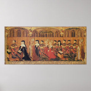 Pôster Jean mim DES Ursins de Jouvenel com sua esposa