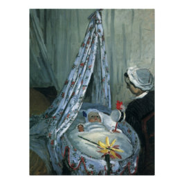 Pôster Jean Monet em seu berço por Claude Monet