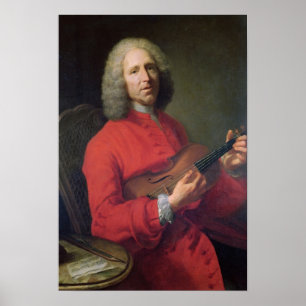 Poster Jean-Philippe Rameau com um violino