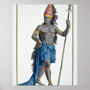 Pôster Jean, rei do Congo, gravado por Pierre Duflos