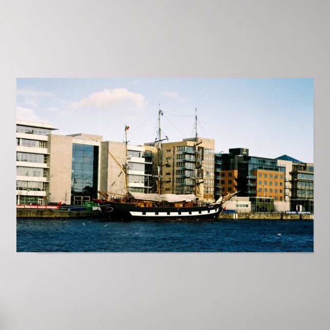 Pôster Jeanie Johnson, nave irlandesa de altura Famine (Frente)