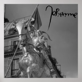 Poster Jeanne d'Arc Johanna von Orléans Emmanuel Frémiet