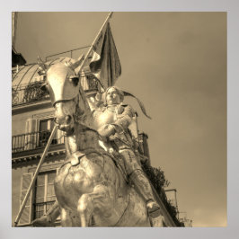 Poster Jeanne d'Arc Johanna von Orléans Emmanuel Frémiet