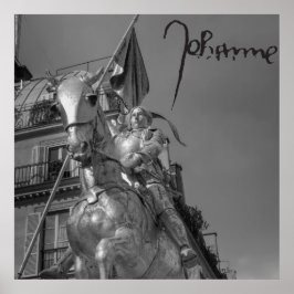 Poster Jeanne d'Arc Johanna von Orléans Emmanuel Frémiet