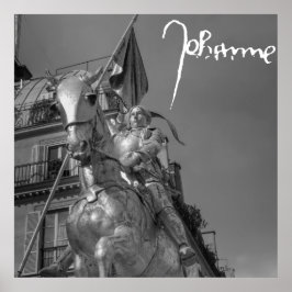 Poster Jeanne d'Arc Johanna von Orléans Emmanuel Frémiet