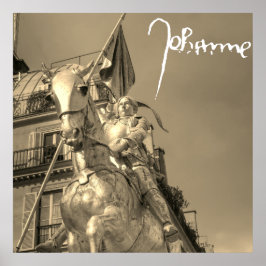 Poster Jeanne d'Arc Johanna von Orléans Emmanuel Frémiet