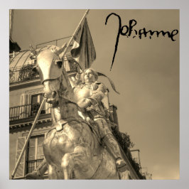 Poster Jeanne d'Arc Johanna von Orléans Emmanuel Frémiet