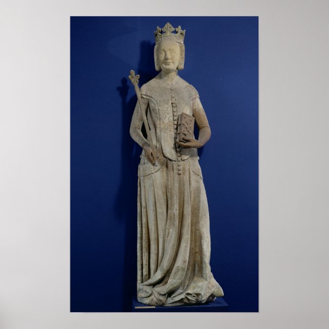 Pôster Jeanne de Bourbon  1365-80 (Frente)