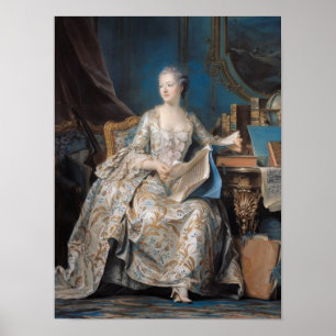 Pôster Jeanne Poisson, a Marquesa de Pompadour, 1755