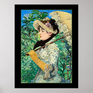 Poster Jeanne Primavera, famosa pintura de Edouard Manet