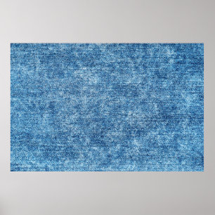 Poster Jeans em azul de lavagem ácida. Fundo de Denim, te