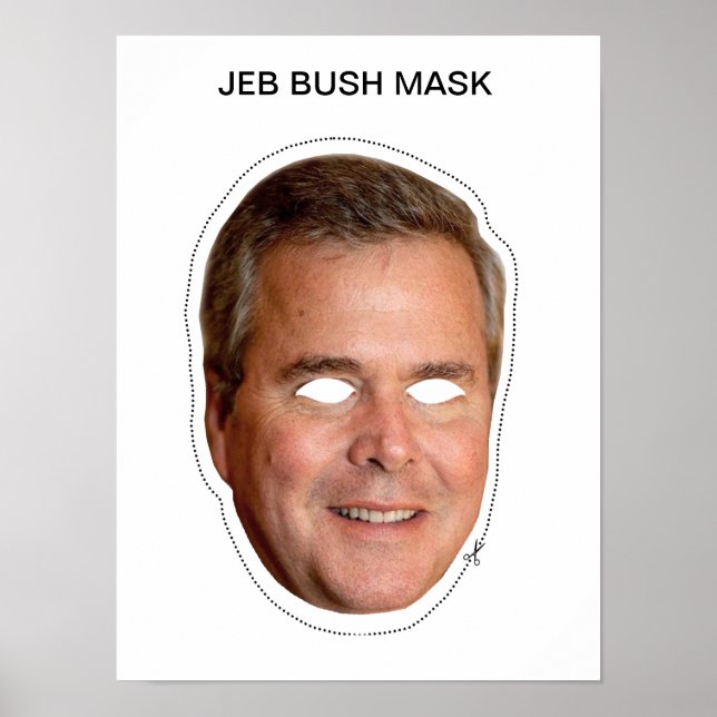Pôster Jeb Bush Mask (Frente)