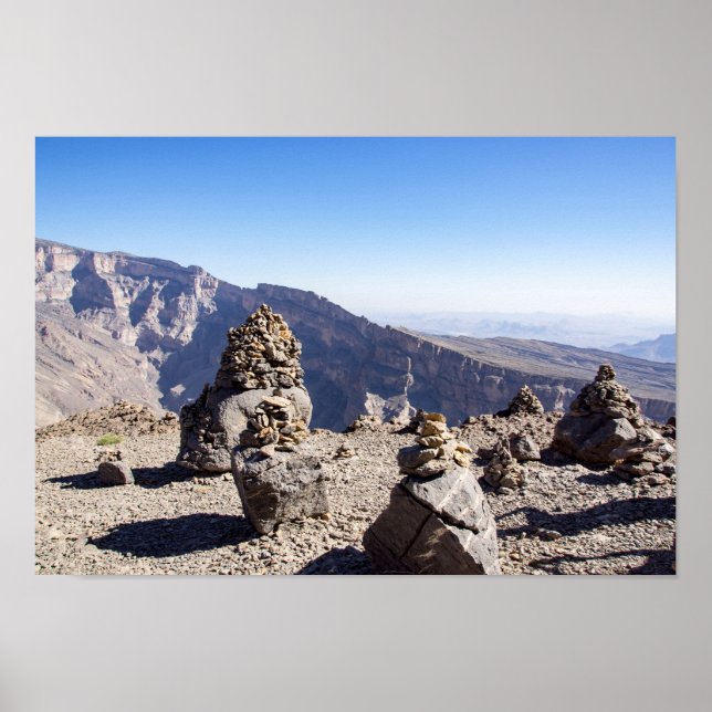 Poster Jebel Shams - Sultanato de Omã (Frente)