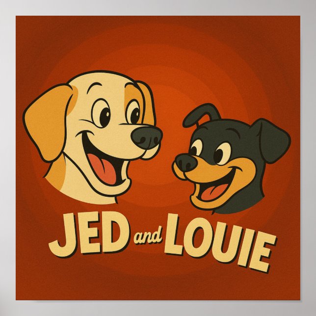 Poster "Jed & Louie" (Frente)