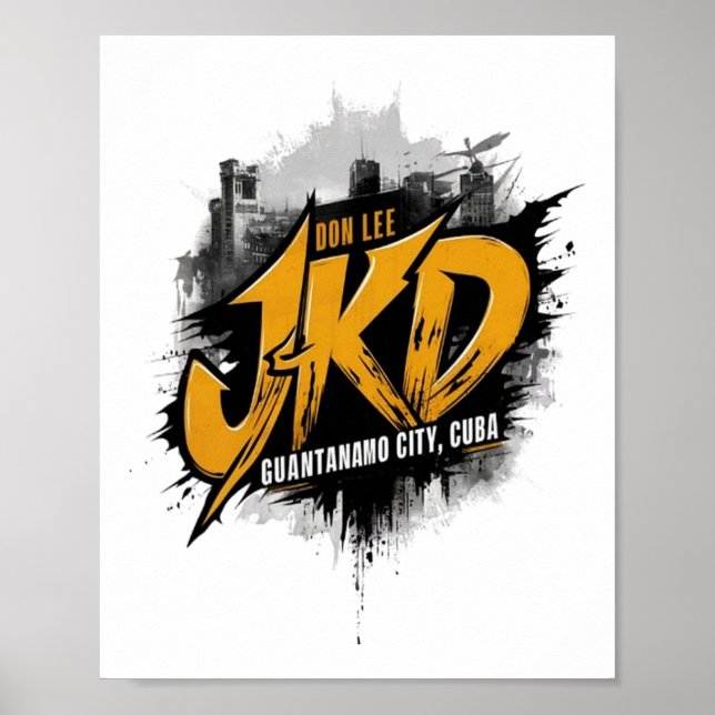Poster Jeet Kune Do Guantanamo Cidade de Cuba (Frente)